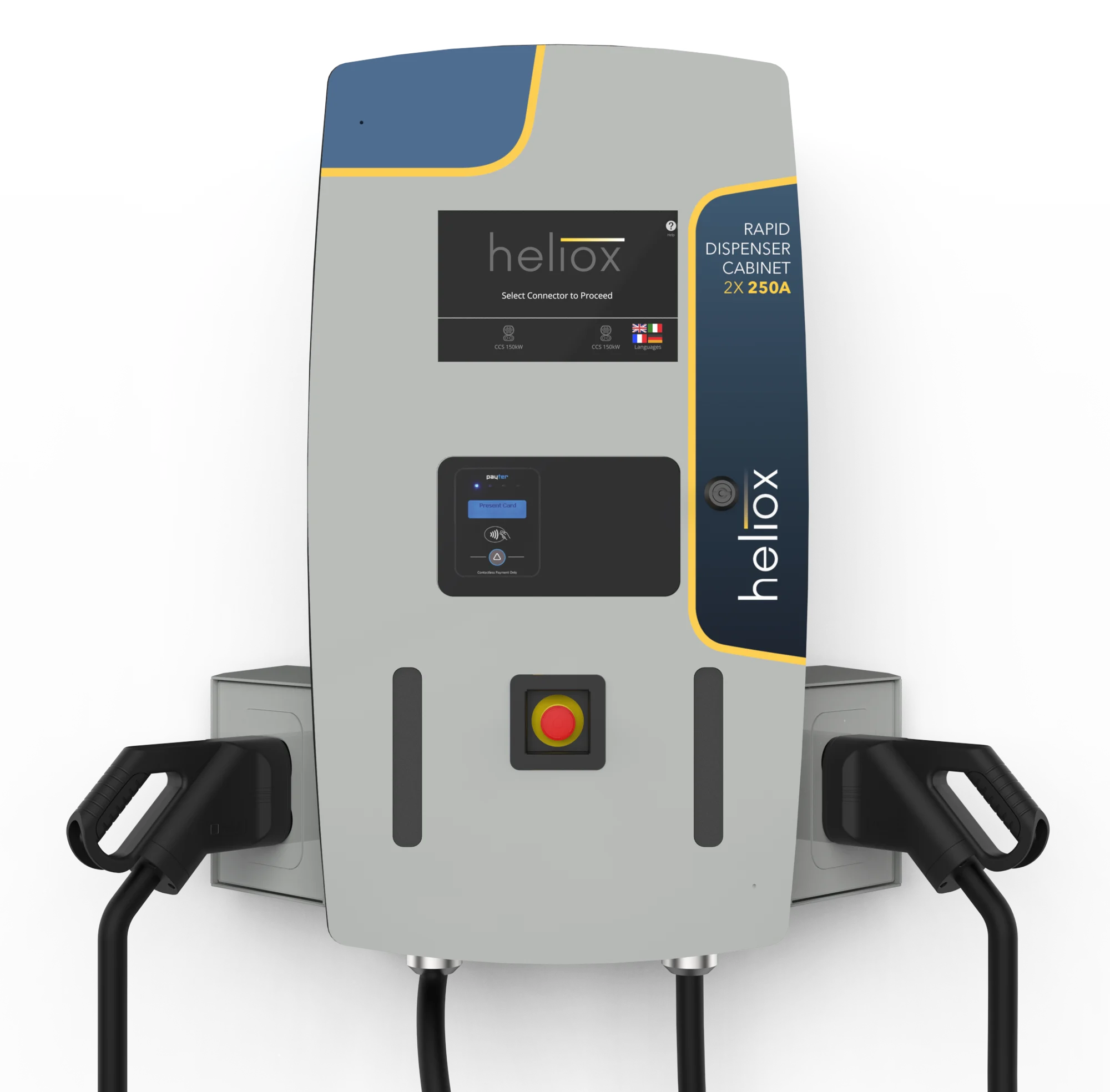 Heliox Wallbox (Rapid 150KW Dispenser) - Grey-Blue - Front (2) (1)